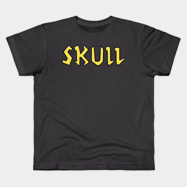 Butt-head Costume Skull T-Shirt Kids T-Shirt by HellraiserDesigns